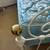 Twin Bed Frame Vintage Country Cottage white metal brass and mattress 13 thumbnail