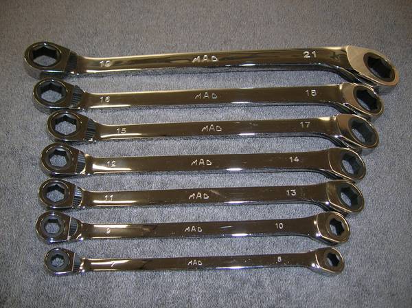 MAC TOOLS  Ratcheting Offset Double End Box Wrench Set 1