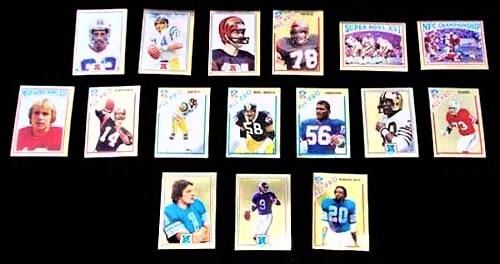1982 Topps Coming Soon Promo Sticker Football Set Joe Montana! NM+ 1