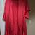 Womens Red silky Robe 1 thumbnail