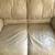 Leather Loveseat Couch with decorative pillows 3 thumbnail