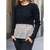 Cabi Prep Cropped Sweater Ribbed Black Hi Lo Size Small #3525 3 thumbnail