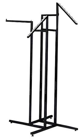 4-way Clothing Rack with 2 straight arms and 2 waterfall arms 1