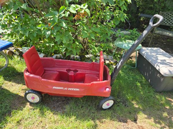 Radio flyer pathfinder wagon with foldable seat 1