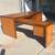 Mid Century Danish Vintage Modern Wood Corner Executive Office Desk 2 thumbnail