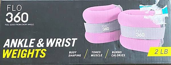 Flo 360 Adjustable Exercise Ankle & Wrist Weights 2 LB (1 LB Each) 1