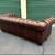 Brown Chesterfield Leather Sofa 3 thumbnail
