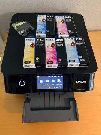 Epson XP-8700 Printer w/new XL ink cartridges 1