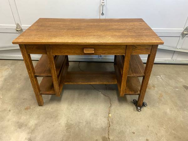 Arts & Crafts Antique Writing Desk or Table 1