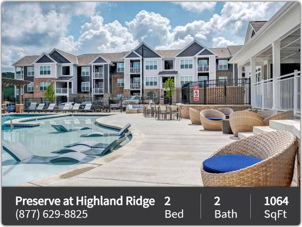 $1,419 / 2br - 1064ft2 - Beautiful 2 bedroom, 2 bathroom with gorgeous views! 1064 Sq Ft! (Nashville)63680411841155121