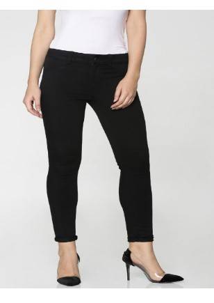 ONLY Women Black Skinny Fit Mid-Rise Clean Look Stretchable Jeans 1