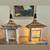 Vintage Tiki Bar Garden Light Lamp Pair 2 thumbnail