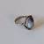 Vintage silver ring with porcelain inlay. 3 thumbnail