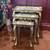 3 Vintage Nesting Gold Florentine Tables made in Italy 3 thumbnail