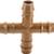 Netafim Techline Hydro Flow 17mm insert Cross fitting for 1/2" drip 1 thumbnail