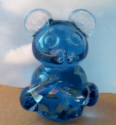 Vintage Cobalt Blue Koala Bear Paperweight 1