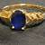 Vintage Natural Oval Sapphire in 14K Gold Ribbed Step Ring Mounting 13 thumbnail