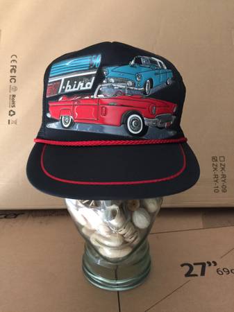 T-bird 56 57 cap Autographix by Kanditops adjustable roped trucker hat 1