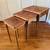 Peruvian Leather Top Nesting Tables- Set of 3 1 thumbnail