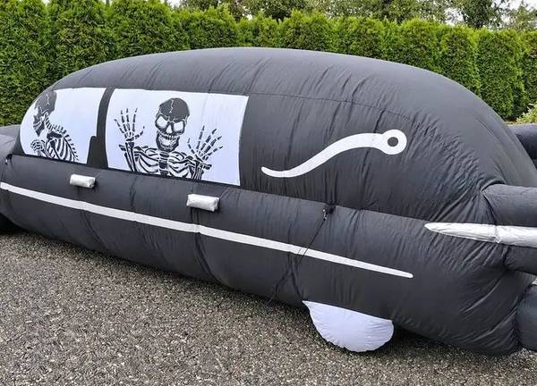 14 Ft Hearse Inflatable Decoration 1