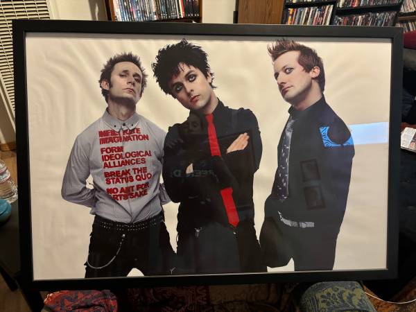 Framed Green Day print 1