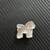 Bichon Frise Pin Brooch 2 thumbnail
