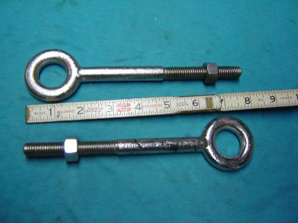 18- STAINLESS STEEL CAST EYE BOLTS 1/2 X 8 INCHES $10 EACH 1