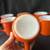 VTG- 8pc Burnt Orange PYREX mugs 2 thumbnail