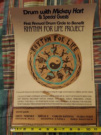 Drum With Mickey Hart & Special Guests Poster Rhythm For Life 1