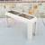 Postmodern Pencil Reed Beveled Glass Top Console Table 4 thumbnail
