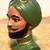 REDUCED--Vintage Marwal chalkware bust of man with turban 2 thumbnail