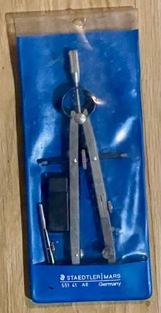 Vintage Staedtler Mars Drafting Compass Set - 551 41 A6 1