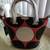 Red Handbag with bone and black circles NWT 1 thumbnail
