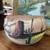Hand-Painted Terracotta Desert Landscape Pot Marked "Mexico" 2 thumbnail