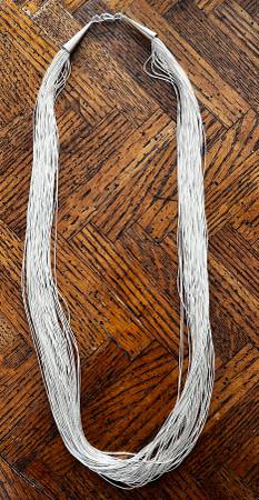 Sterling Silver Liquid multi-strand necklace 1
