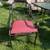 Bronze painted glass top patio set with six stackable chairs 7 thumbnail