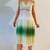 Jonathan Martin Studio Gradient Color Green Dress with Side Zipper an 1 thumbnail