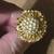 LUCERNE GOLD TONE WATCH RING RHINESTONES ADJUSTABLE RING SWISS MADE 1 thumbnail