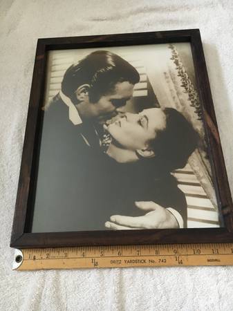 Gone With The Wind Framed Sepia Print 15 x 12 1