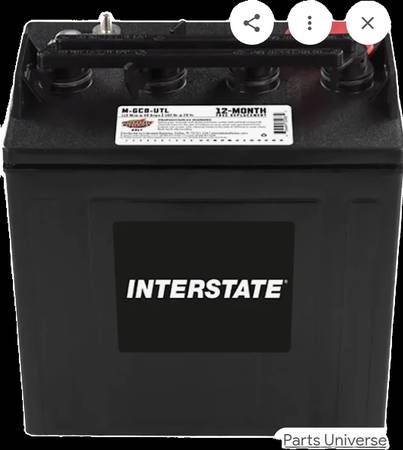 6 Interstate 8 Volt Golf Cart Batteries 1
