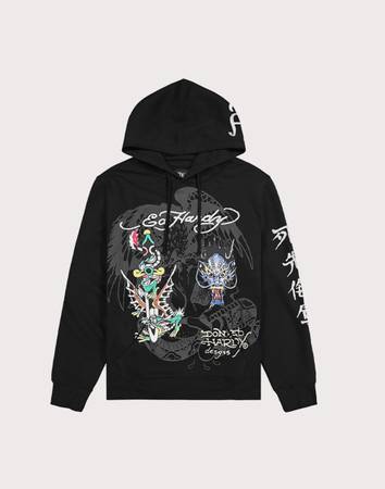 Ed Hardy Dragons Black Graphic Hoodie – Men’s Small – $30 OBO 1