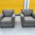 FREE DELIVERY INCLUDED- Two Matching Gray Sofa Chairs / Armchairs 1 thumbnail