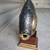 Vintage Bronze or Brass Fish Sculpture on Wooden Base 1980 4 thumbnail