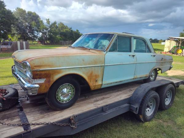 1962 Chevy II 300, 4 puertas, motor recto de 6 cilindros, 3 velocidades en el volante - $5.000 (Marquez)63470431654275124