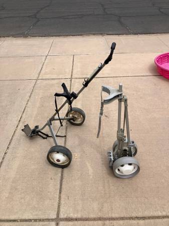 Golf Bag Push/Pull Carts (2) 1