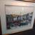 Framed Harbour Scene Watercolour Painting 25" Artist Signed Cafnaski 5 thumbnail