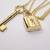 Victoria's Secret Lock and Key Gold tone Necklace 1 thumbnail
