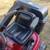 White outdoor zero turn riding lawn mower with bagger. 5 thumbnail