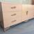 Vintage Hollywood Regency Solid Hardwood 6 Drawer plus  middle storage 2 thumbnail