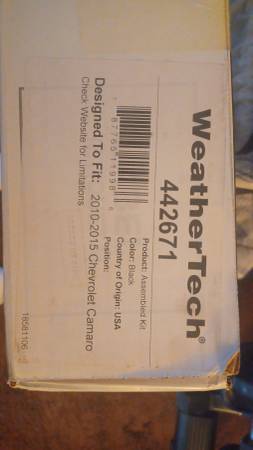 Conjunto de alfombrillas WeatherTech para Chevy Camaro 2010-2015 - $60 (Stow, MA)63438988228995123